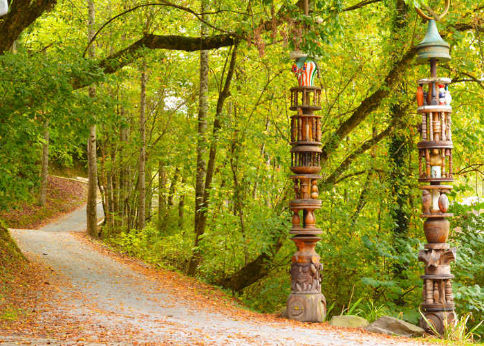 Arrowmont Totems in the Fall