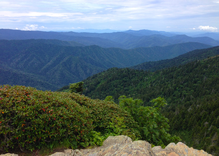 View From Mt Leconte Smoky Mountains