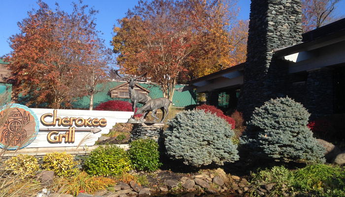 Cherokee Grill Sign Gatlinburg