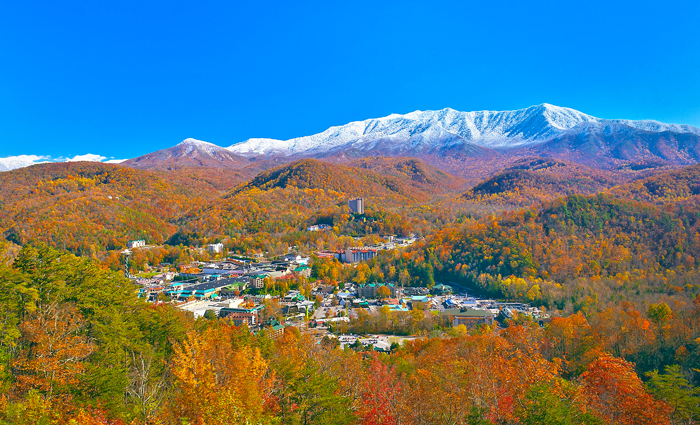 View of Gatlinburg in Late Fall