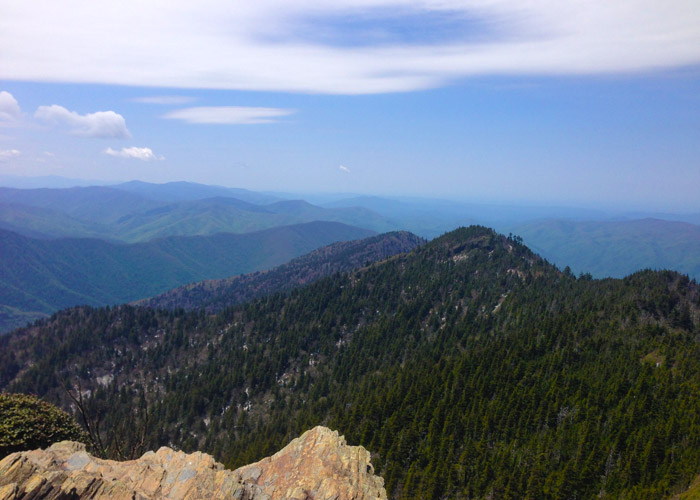 View From Mt. LeConte Near Gatlinburg