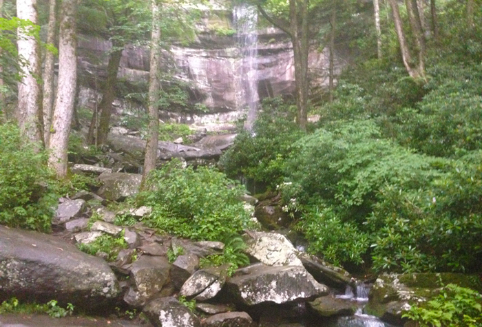 Rainbow Falls in the Smoky Mountains