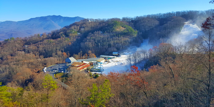 Snowmaking at Ober Gatlinburg Ski Mountain