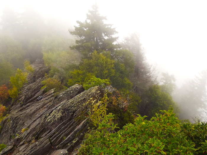 Chimney Tops in the Fog Great Smoky Mountains National Park