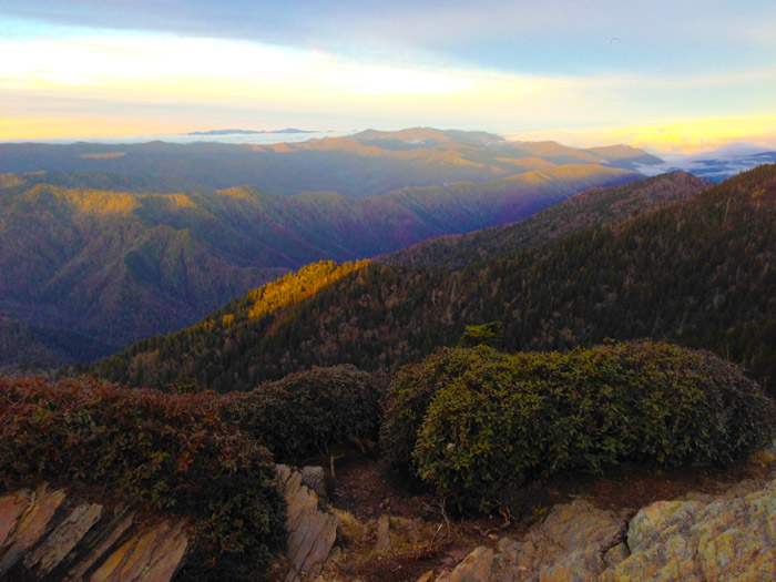 View From Cliff Tops Overlook on Mt. LeConte