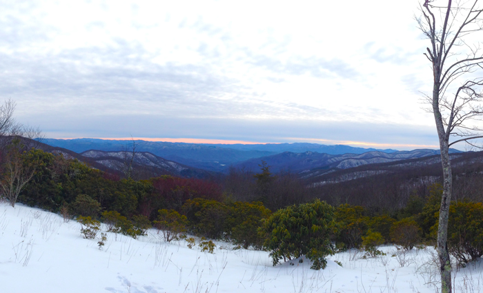 Winter Mountain View Smoky Mountains