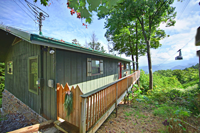Cabin Rental Porch With Inspiring Views of the Smokies