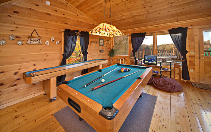 Game Room in a Gatlinburg Cabin