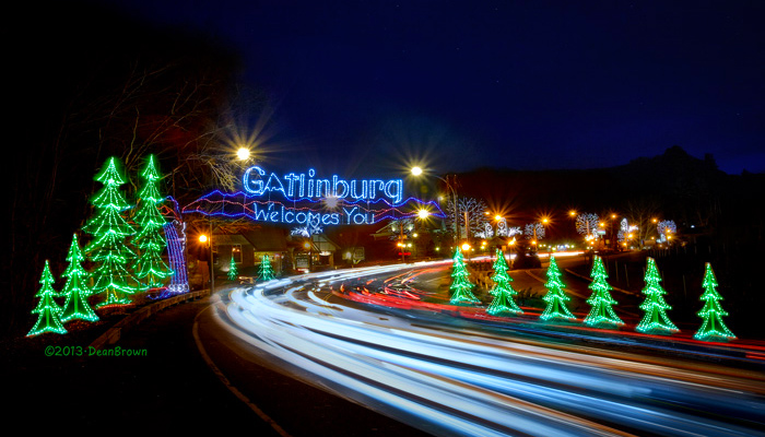 Gatlinburg Lights in Christmas