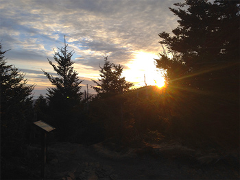 Sunrise on Mt. LeConte Smoky Mountains