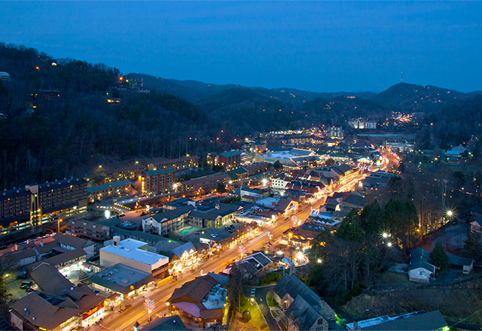 Downtown Gatlinburg At Night