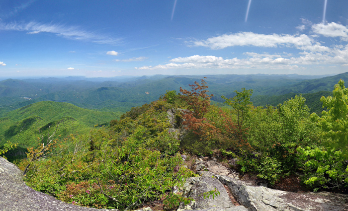 View From Mt. Cammerer Smoky Mountains